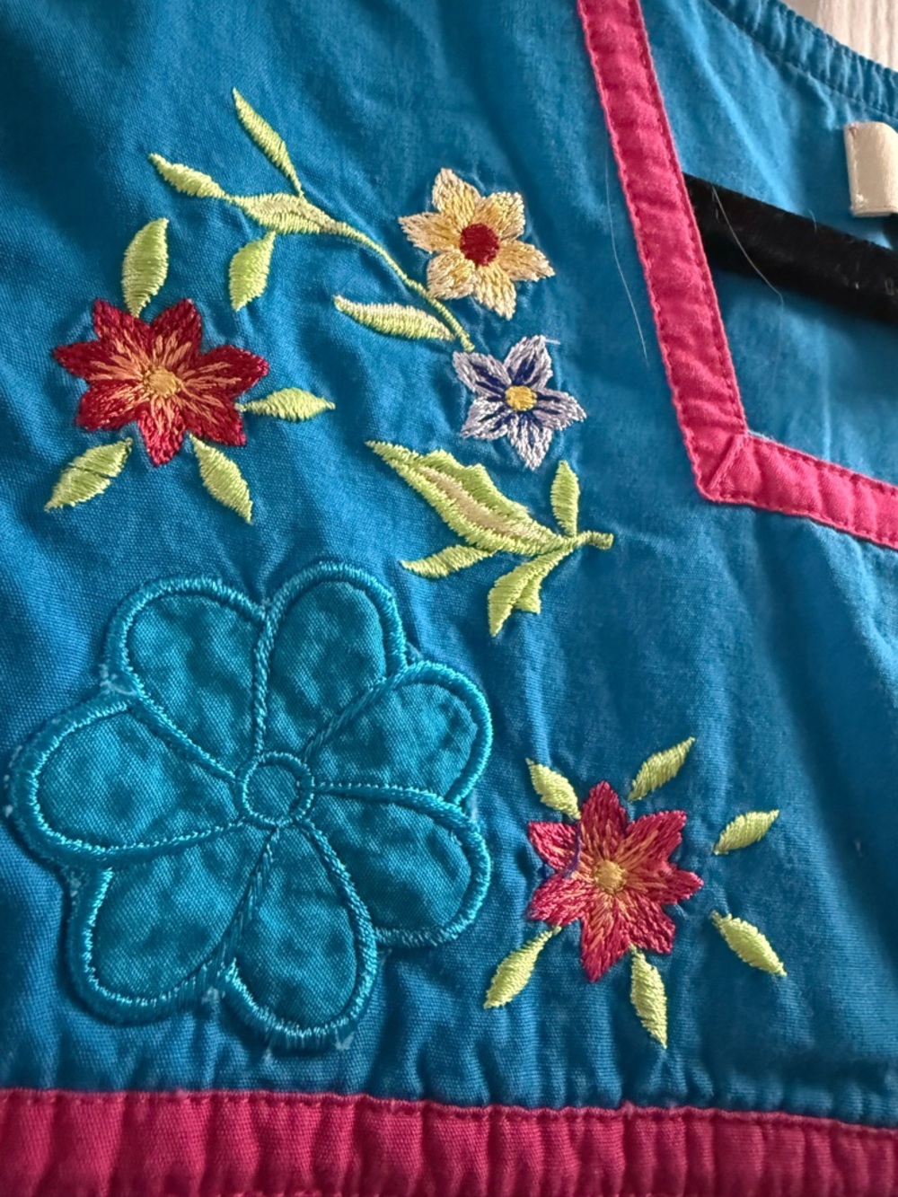 Vintage Bechamel doll-like embroidered dress size medium - Picture 3 of 13